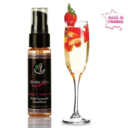 VOULEZ-VOUS - ACEITE EFECTO CALOR - CAVA CON FRESAS 35 ML - Sensuana.es