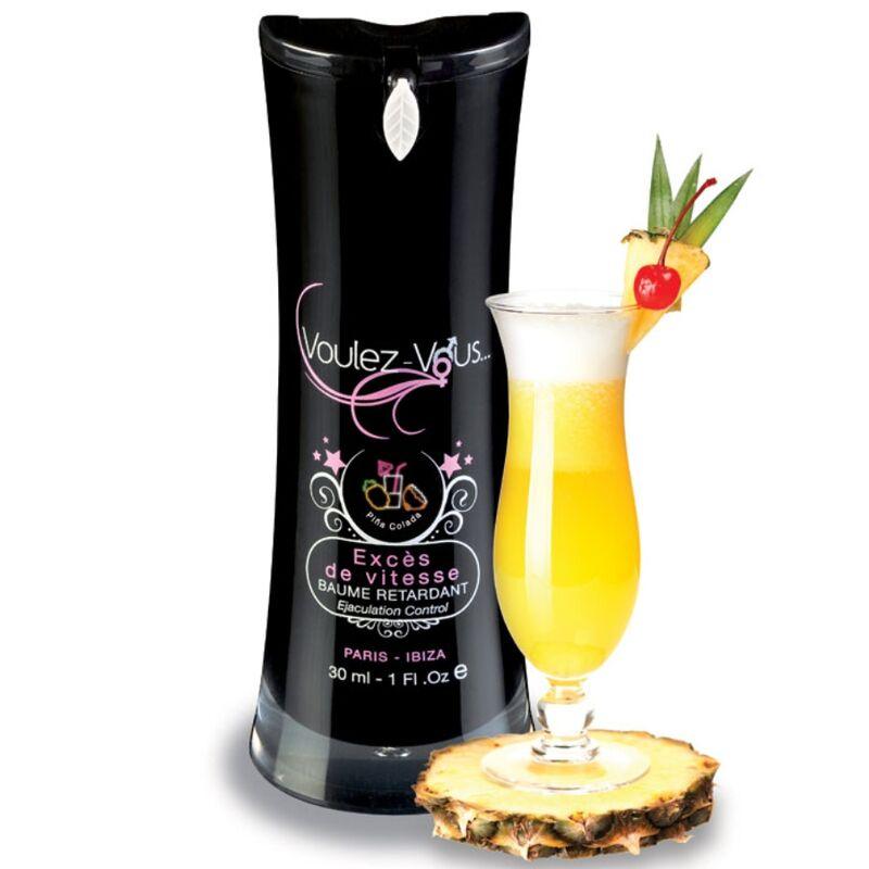 VOULEZ-VOUS - GEL RETARDANTE SABOR PIÑA COLADA 30 ML - Sensuana.es